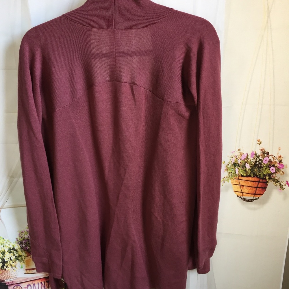 NWT SO MERLOT LULULEMON BLISSFUL ZEN SWEATER SLITS - Picture 4 of 8